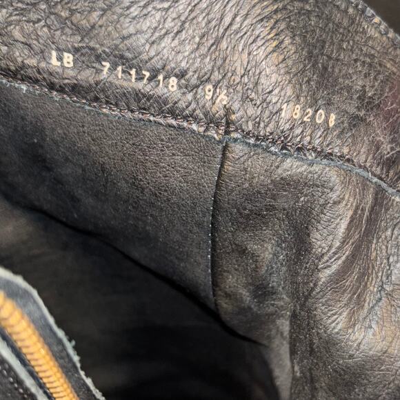 Liberty Black Women’s Black Leather Riding Boots Size 9.5 Handmade Mexico Zip - Picture 12 of 13